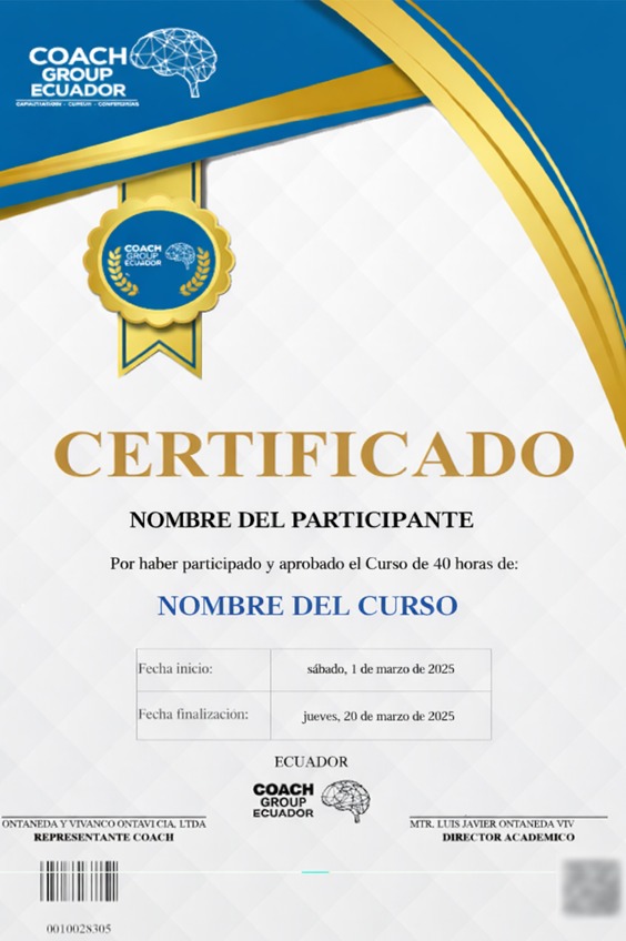 Certificado de 40 Horas