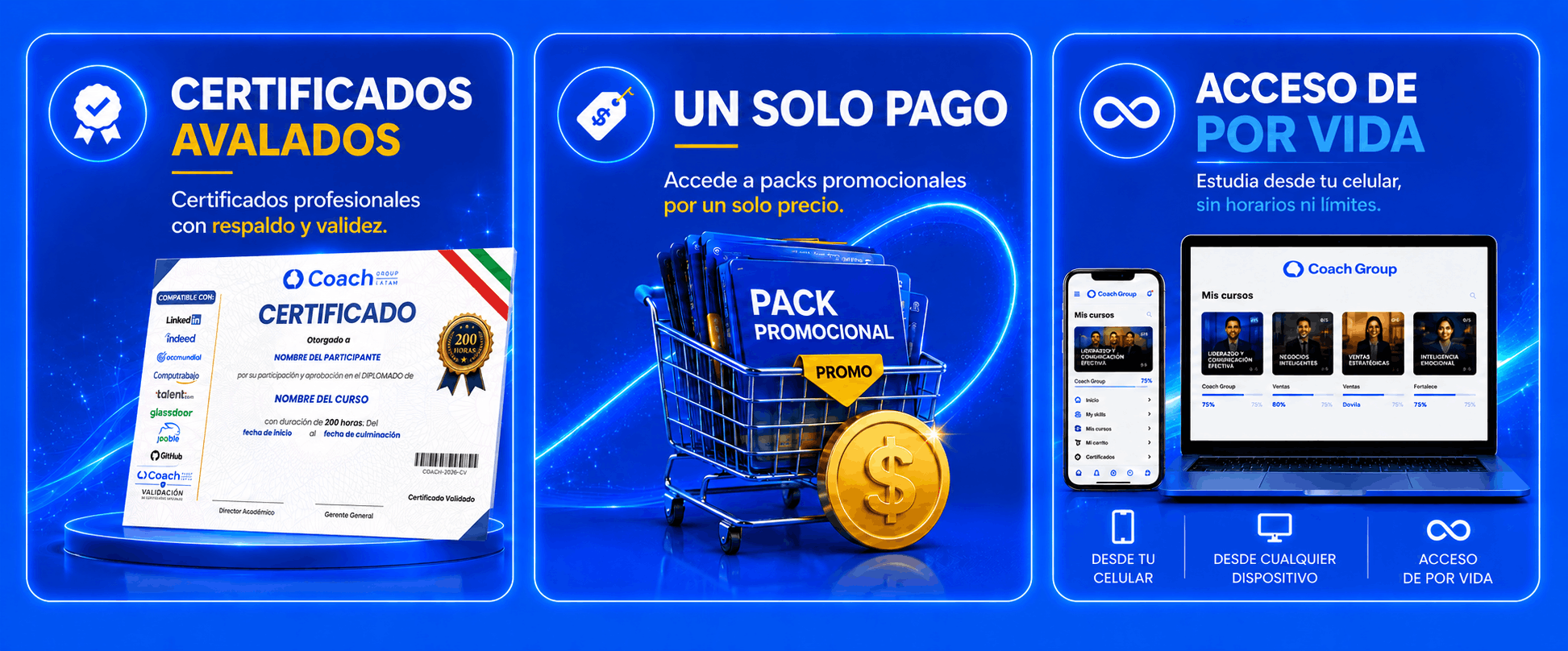 100% ONLINE - Estudia desde cualquier lugar y a tu propio ritmo. UN SOLO PAGO